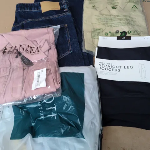 APPROXIMATELY 30 ASSORTED CLOTHING ITEMS IN VARIOUS SIZES, STYLES & COLOURS TO INCLUDE BRANDS SUCH AS SHEIN, M&S, ZANZEA, ETC - COLLECTION ONLY