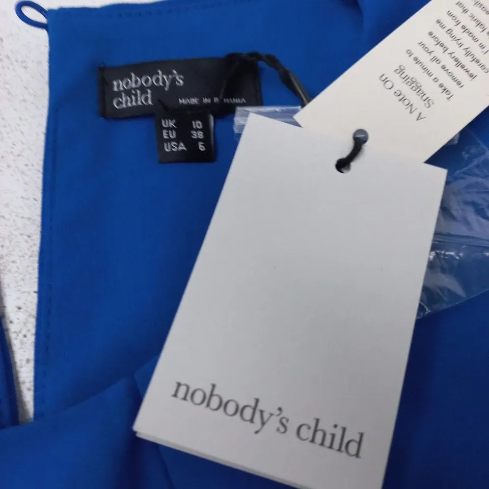NOBODY'S CHILD BLUE NAOMI MIDI DRESS – UK 10 (EU 38)
