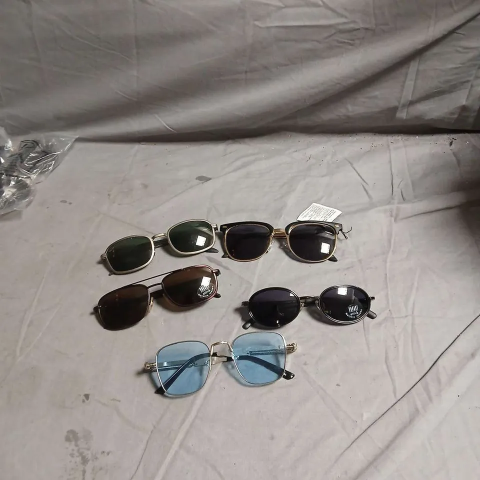 APPROXIMATELY 5 PAIRS OF ASSORTED SUNGLASSES