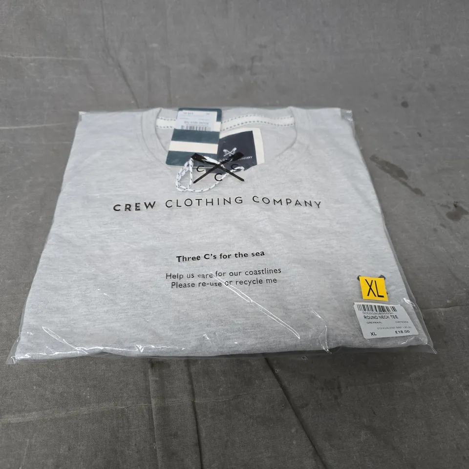 CREW CLOTHING COMPANY T‑SHIRT – GREY, UK XL