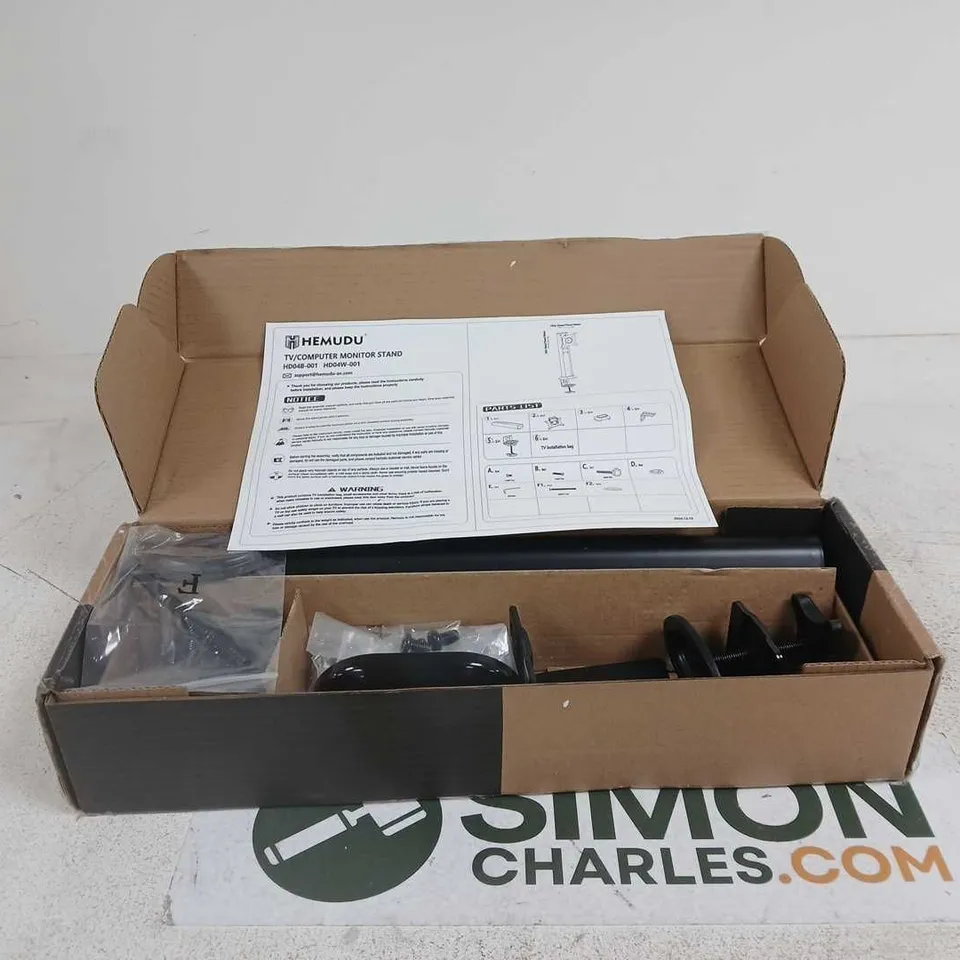 HEMUDU TV/COMPUTER MONITOR STAND BOXED WITH INSTRUCTIONS