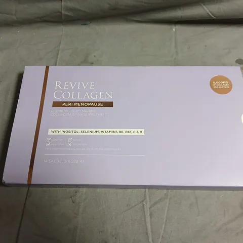 REVIVE COLLAGEN PERI-MENOPAUSE - LIQUID MARINE COLLAGEN DRINK SUPPLEMENT, 14 SACHETS X 22G