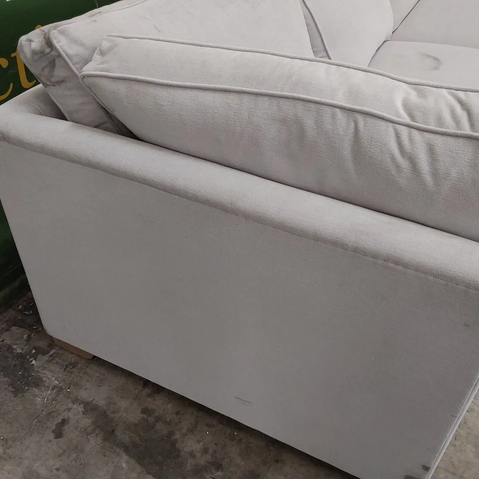 QUALITY BRITISH MADE LOUNGE Co THREE CORNER GROUP SECTIONS LIGHT GREY FABRIC