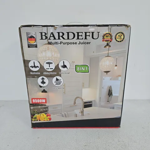 BARDEFU 8-IN-1 ELECTRIC BLENDER / JUICER β MULTI-PURPOSE KITCHEN APPLIANCE (BOXED, 9500W)