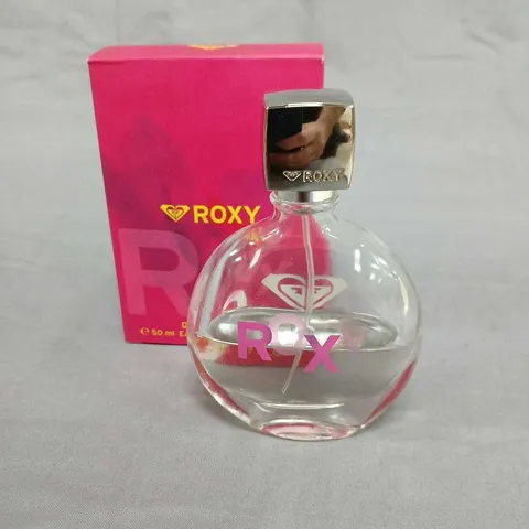 TWELVE BOXES OF ASSORTED SIZES OF ROXY BY QUIKSILVER EAU DE TOILETTE 