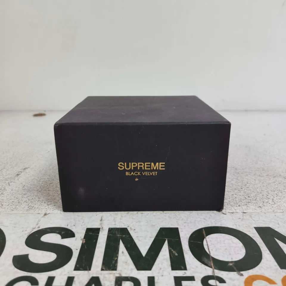 SUPREME BLACK VELVET SKINCARE – BOXED SERUM IN PRESENTATION BOX
