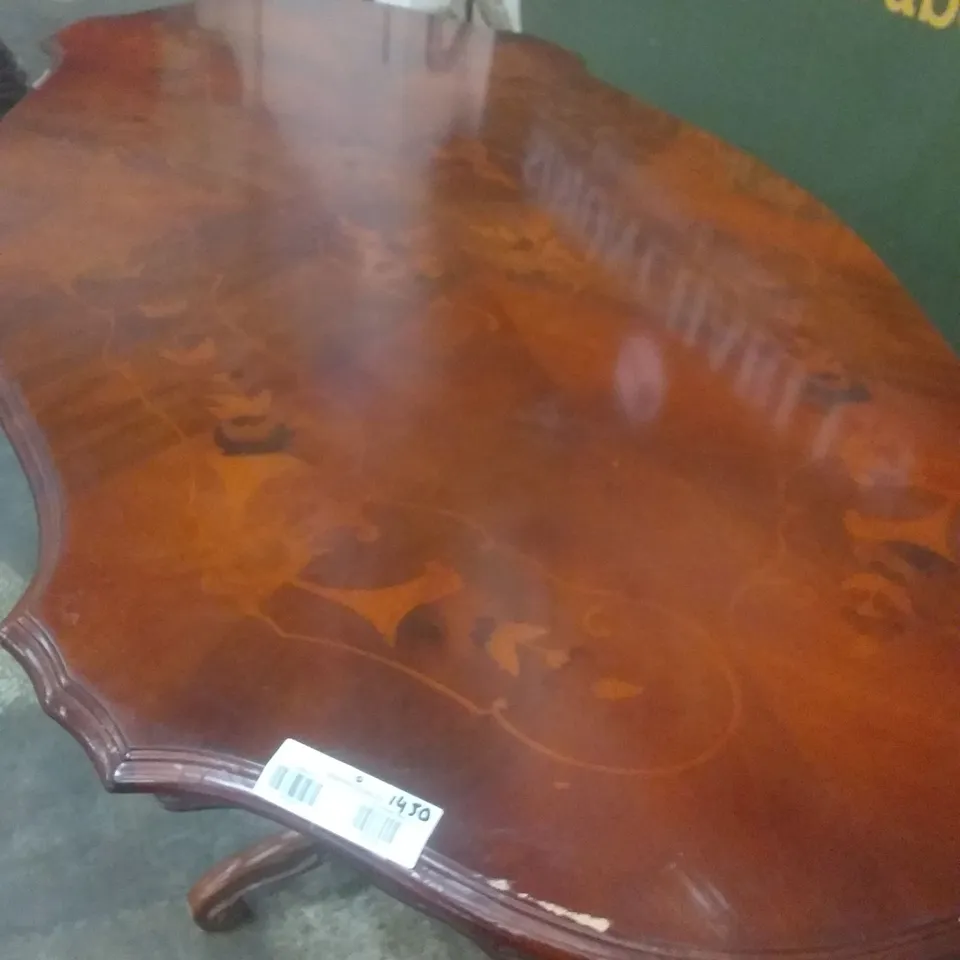 DOUBLE PILLARED MULTIFUNCTIONAL WOODEN DINING ROOM TABLE