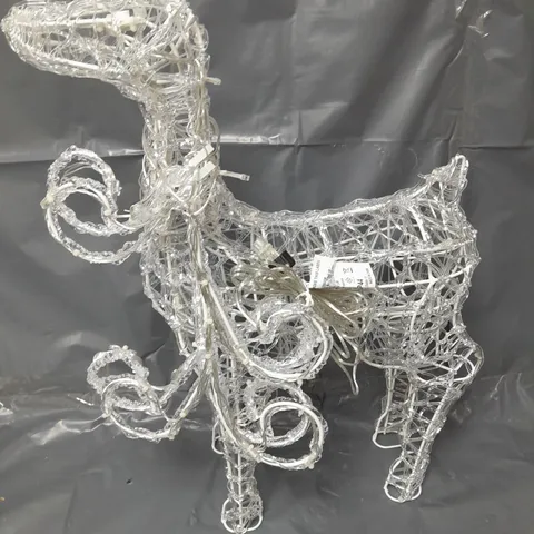 OUTDOOR SPUN ACRYLIC STANDING REINDEER 