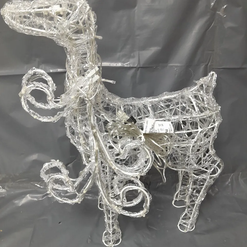 OUTDOOR SPUN ACRYLIC STANDING REINDEER  RRP £69.99