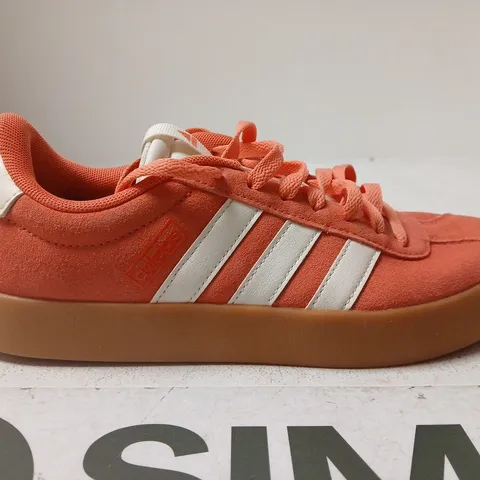 ADIDAS ORANGE SUEDE TRAINERS - UK SIZE 6