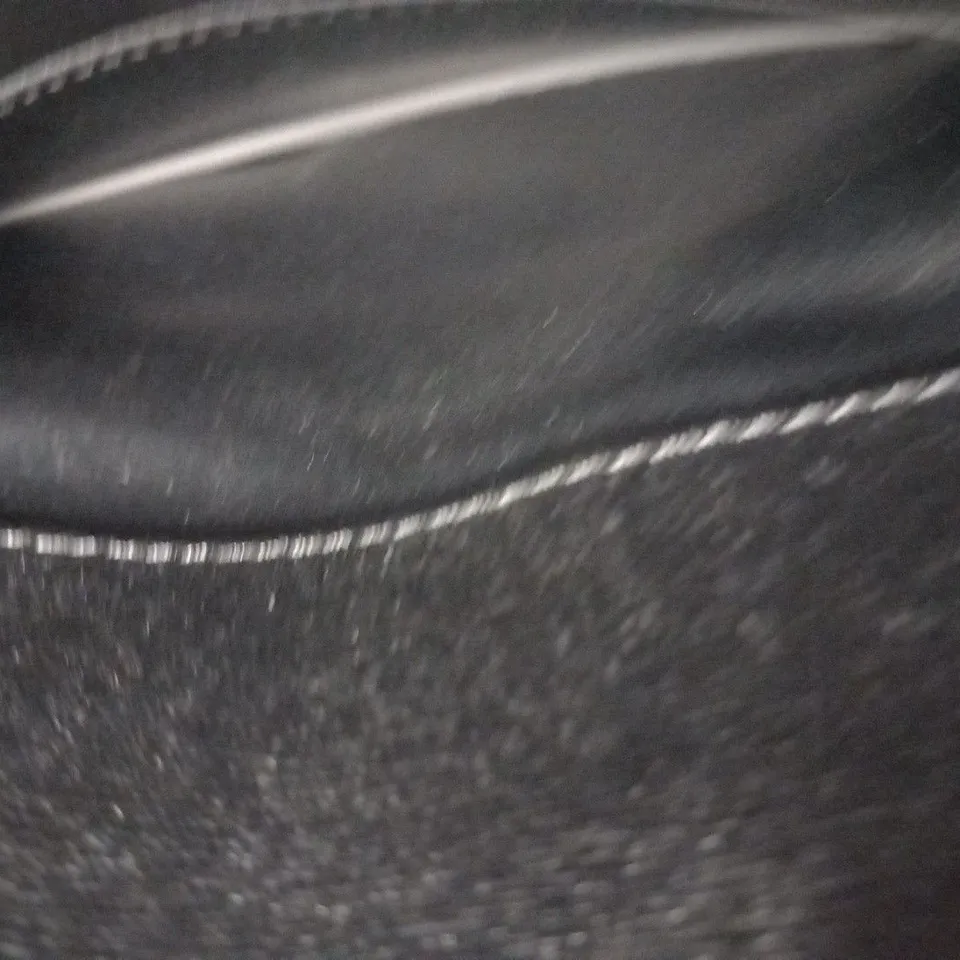 OFF-WHITE  BLACK AND WHITE CUT FLAP BAG