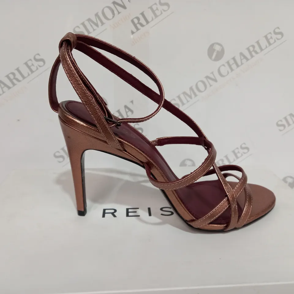 BOXED REISS DANA METALIC ROSEGOLD HEEL - SIZE 6