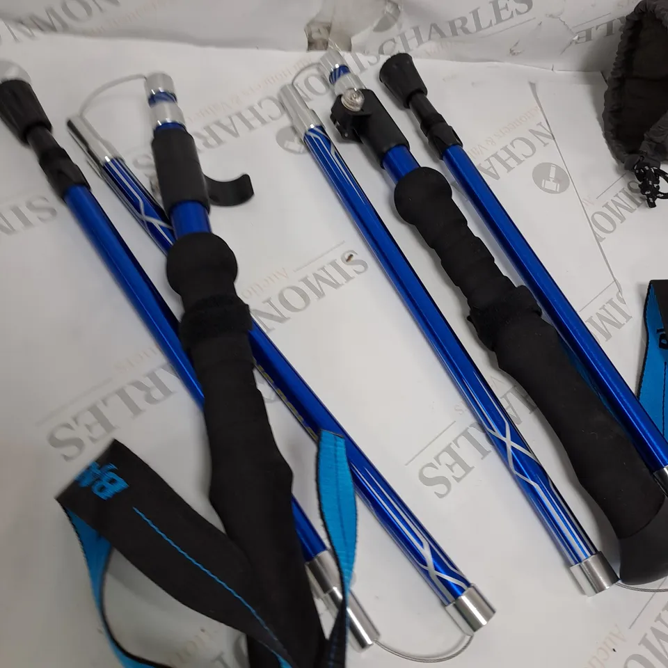 WALKING POLES - 2 PACK COLLAPSIBLE TREKKING HIKING POLE