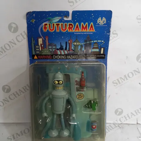 FUTURAMA BENDER ACTION FIGURE WITH SUICIDE BOOTH