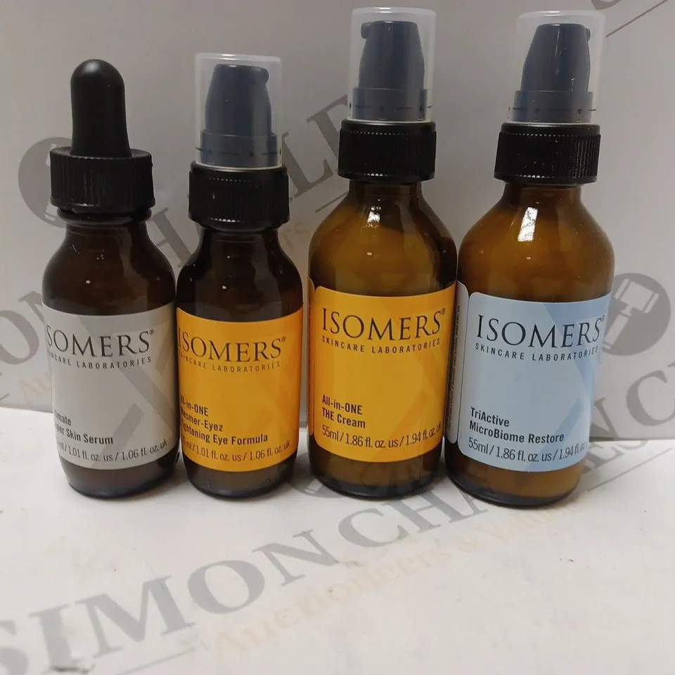 BOXED ISOMERS DE-AGE SUPER SKINCARE 4 PIECE COLLECTION