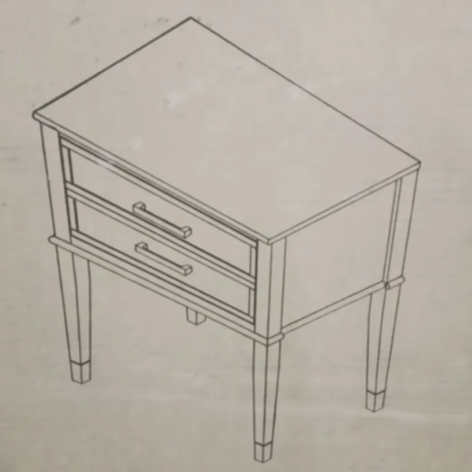 BOXED 1 DRAWER END TABLE (1 BOX)