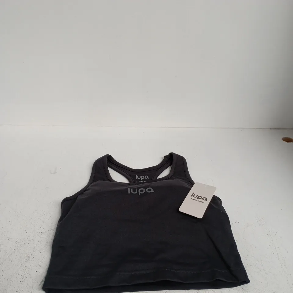 LUPA MILAN SOFT TOUCH VEST – BLACK – UK SIZE S
