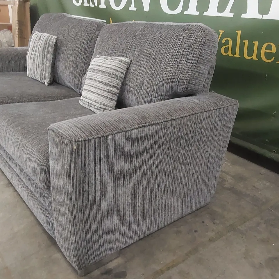 QUALITY DESIGNER MINC FABRIC UPHOLSTERED 3 SEATER SOFA