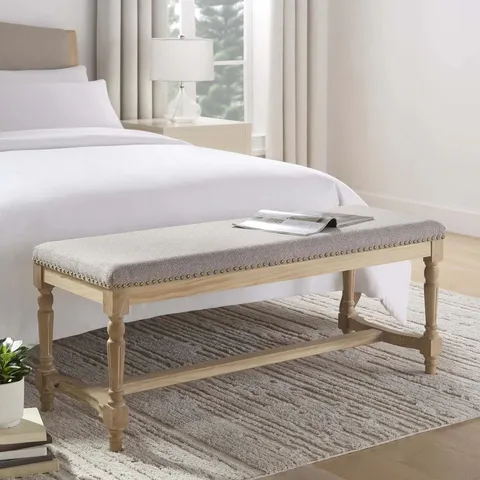 BOXED EMLEY BENCH - NATURAL CHEVRON