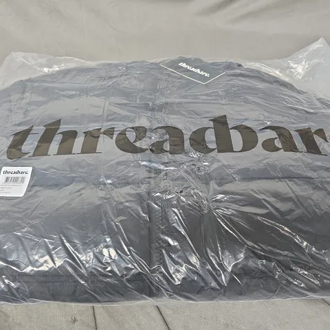 THREADBARE BLACK PADDED JACKET SIZE M