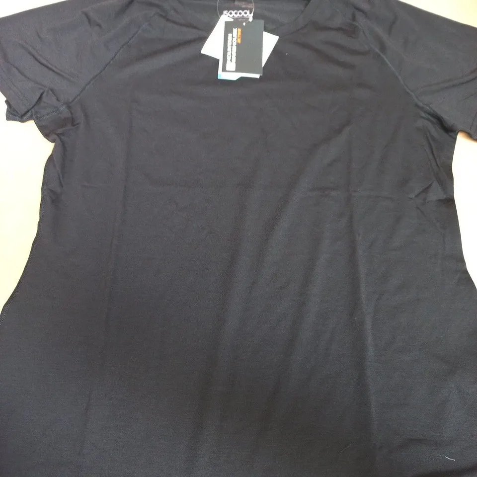 Mountain Warehouse Active Women's Quick Dry Round-Neck Tee – Black, UK 16 (EU 44)