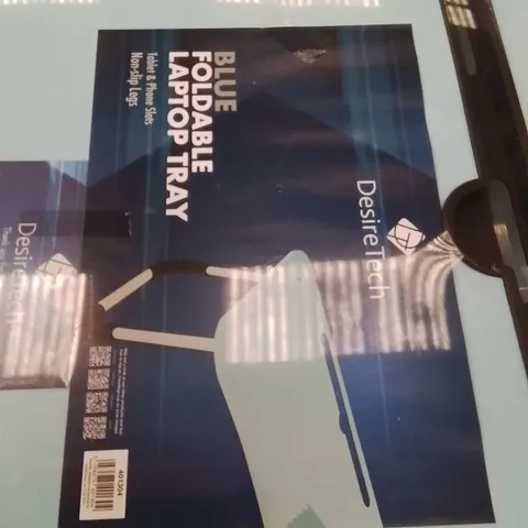 DESIRETECH FOLDABLE LAPTOP TRAY BLUE 