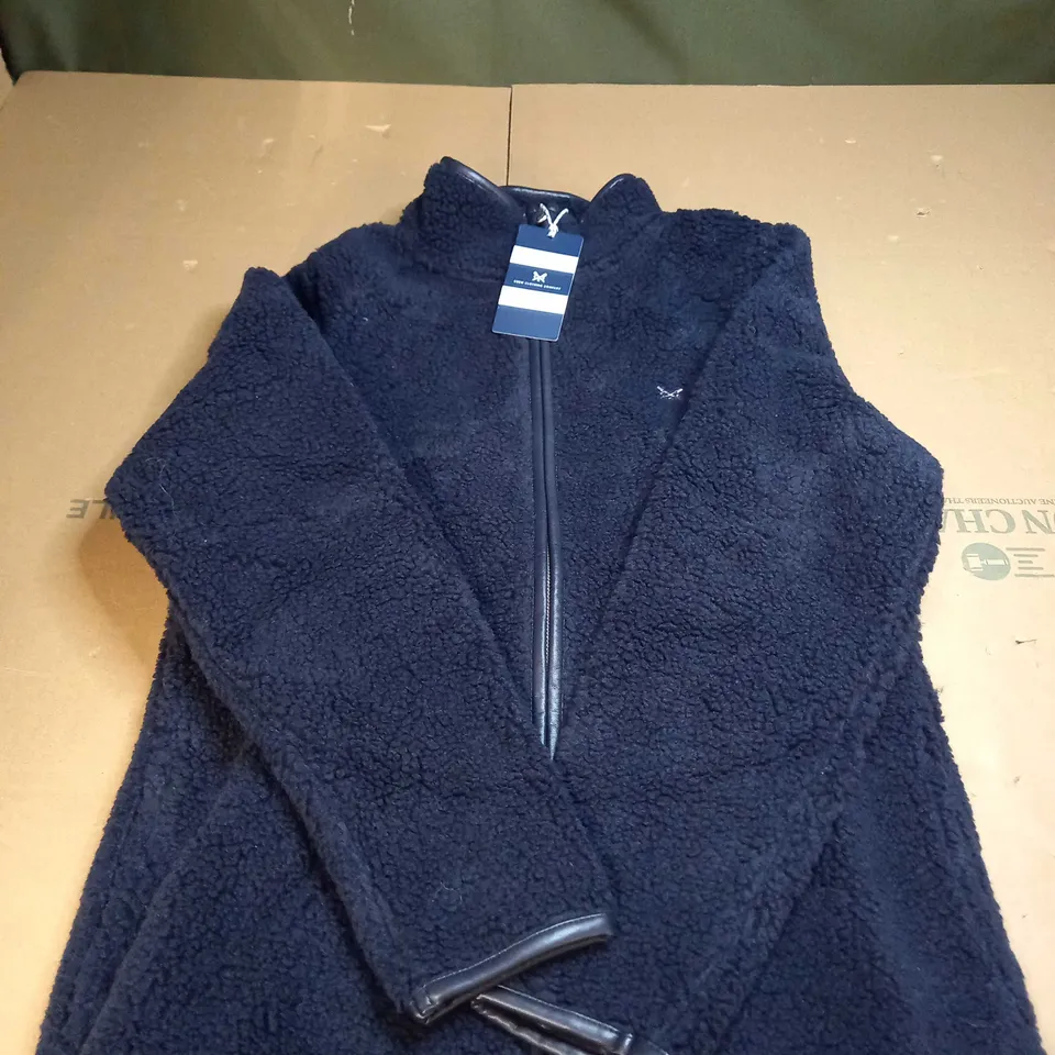 SHERPA ZIP THROUGH IN NAVY - UK 10