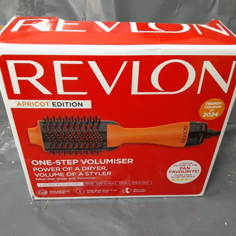 BOXED REVLON ONE STEP VOLUMISER IN APRICOT