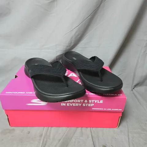 SKECHERS ULTRA GO SLIP ON SANDALS - SIZE 6