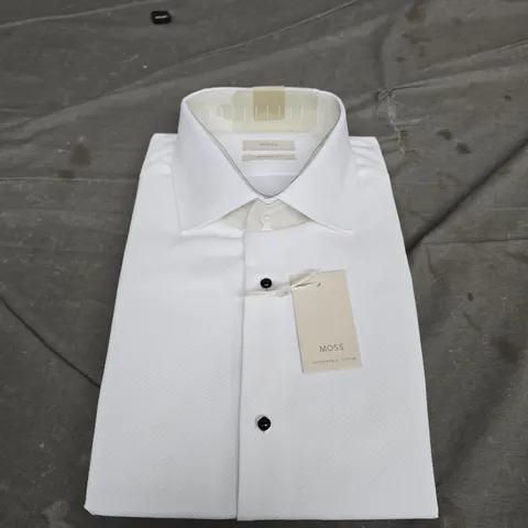 MOSS COTTON BUTTON SHIRT - SIZE 16