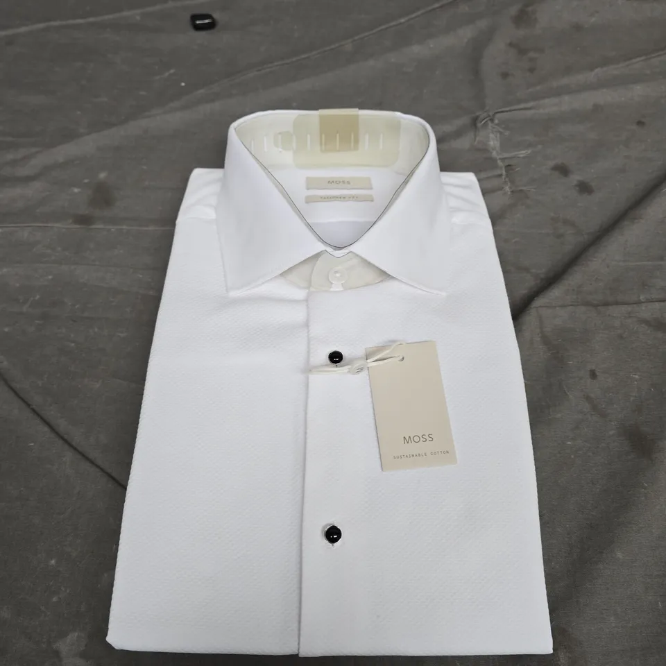 MOSS COTTON BUTTON SHIRT - SIZE 16