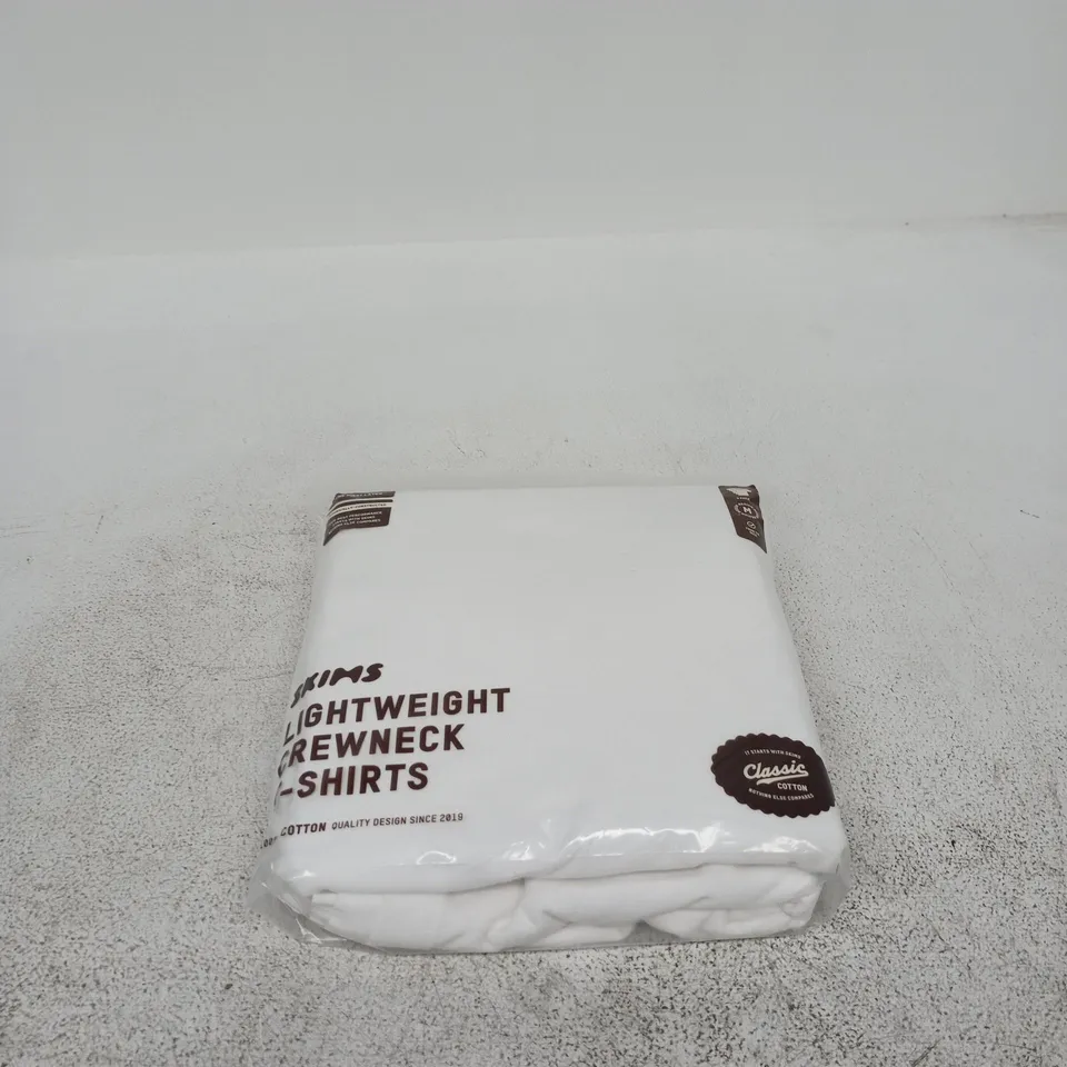 SKIMS LIGHTWEIGHT CREWNECK T SHIRTS 3 PACK MEDIUM