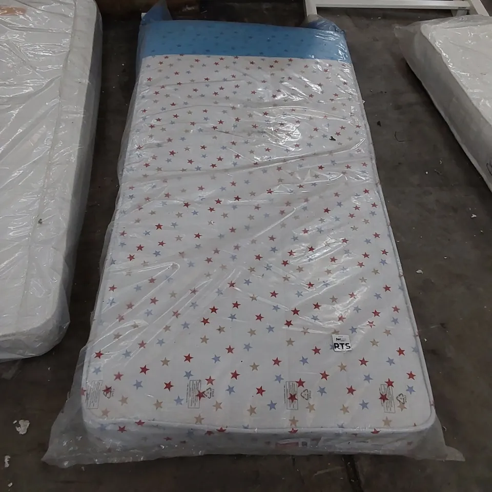 QUALITY BAGGED ASPIRE 3FT SINGLE STAR PRINT MATTRESS 