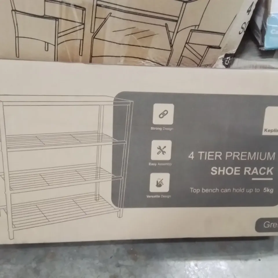 BOXED 4 TIER PREMIUM SHOE RACK