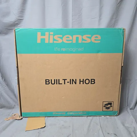 BOXED HISENSE E6422SC 60CM CERAMIC HOB - BLACK - COLLECTION ONLY