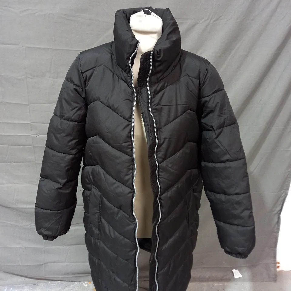 VERO MODA BLACK PADDED COAT - SMALL