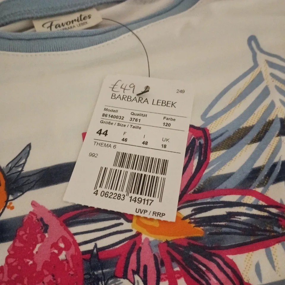 BARBARA LABEK THELMA 6 SLEEVELESS T SHIRT UK 18 TAGGED