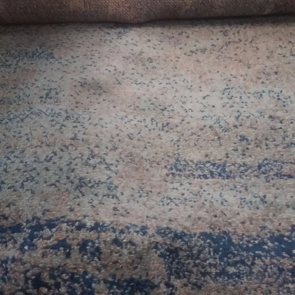 HANI POWER LOOM BLUE DARK BLUE WHITE RUG - 240 X 300