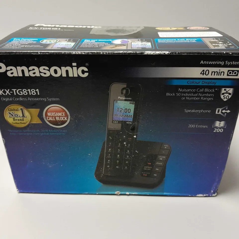BOXED PANASONIC KX0TG8181 DIGITAL CORDLESS ANSWERING SYSTEM