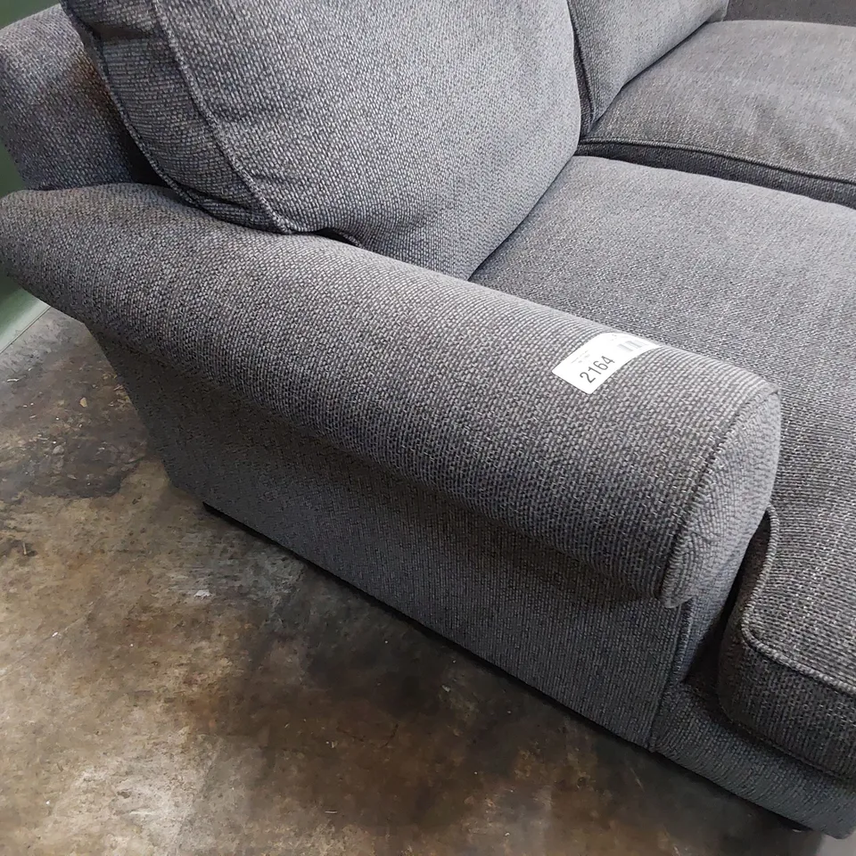 QUALITY BRITISH DESIGNER LOUNGE Co. BRIONY TWO SEATER SOFA GREY FABRIC 