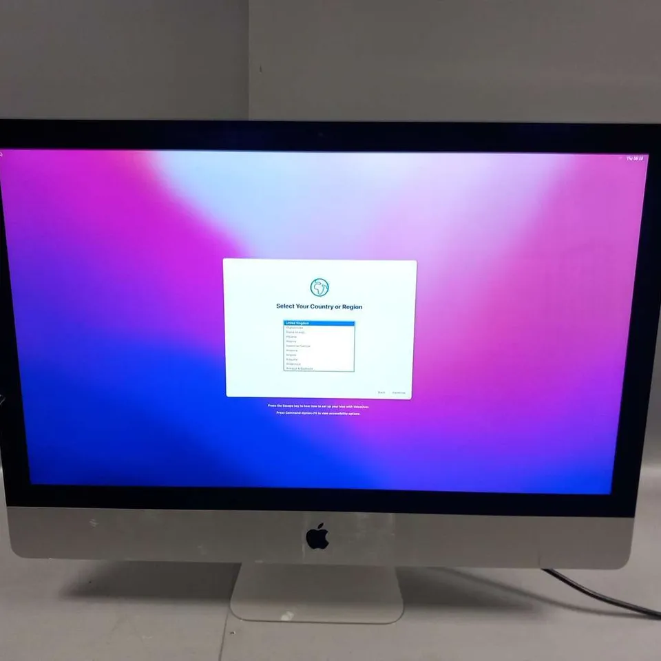 APPLE IMAC A1419 27 INCH QUAD-CORE I5 2.9 GHZ (2012) MD095B/A - COLLECTION ONLY 