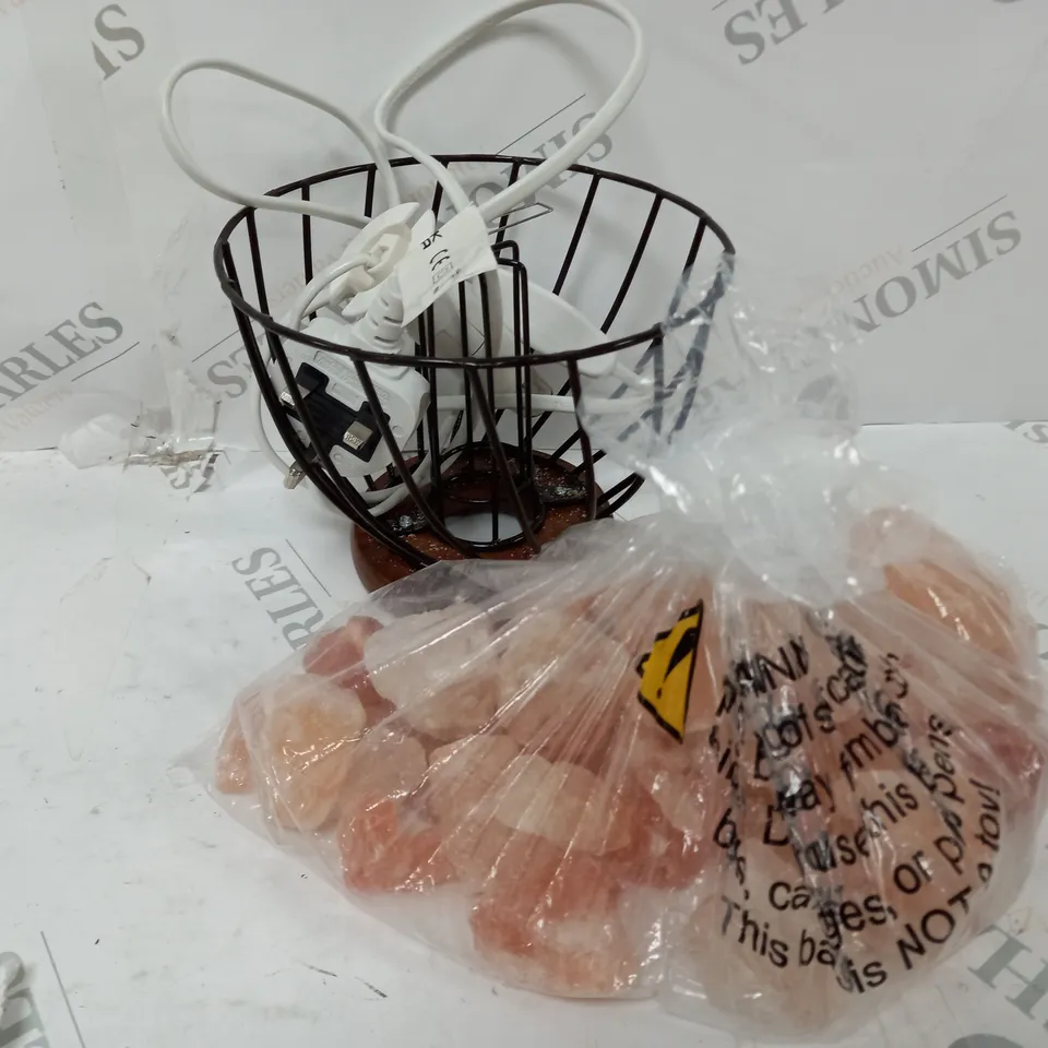 HIMALAYAN ROCK SALT FIRE EFFECT BASKET RRP £52
