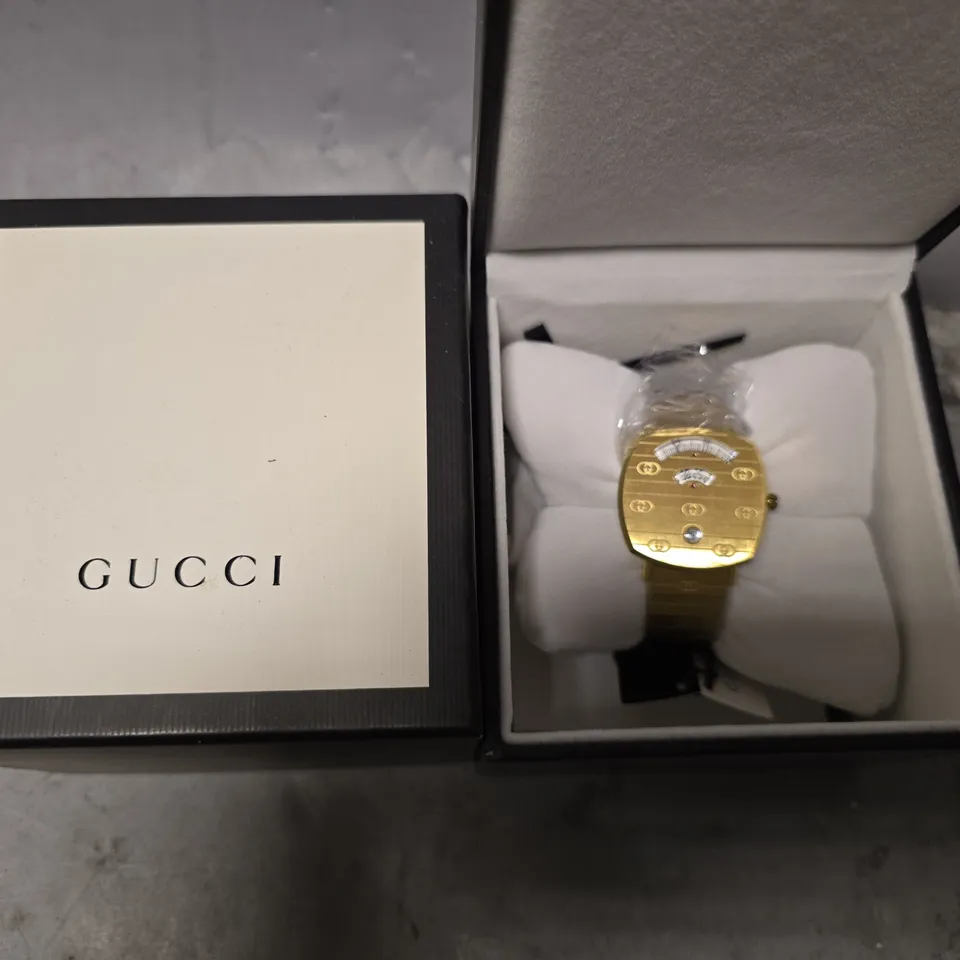 GUCCI YA157403 GOLD DIAL STAINLESS STEEL UNISEX WATCH