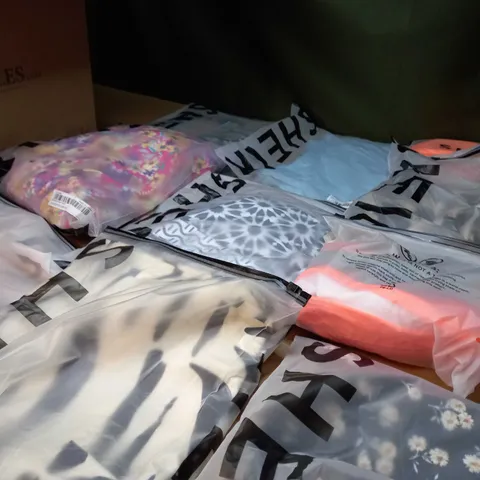 LOT OF APPROX 15 ASSORTED BAGGED SHEIN PRODUCTS