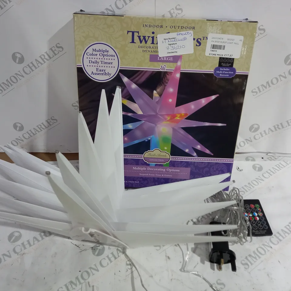 BOXED PACIFIC ACCENTS STAR BURST LIGHT