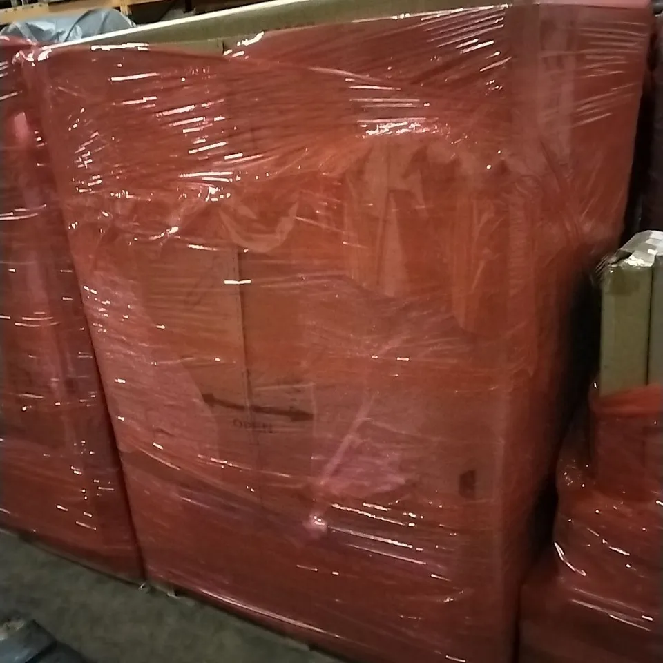 PALLET CONTAINING ASSORTED PRODUCTS INCLUDING PET RAMP, 180CM CHRISTMAS TREES, CHRISTMAS WREATH, PICTURE FRAMES & RUSSELL HOBBS CYLINDER VACUUM