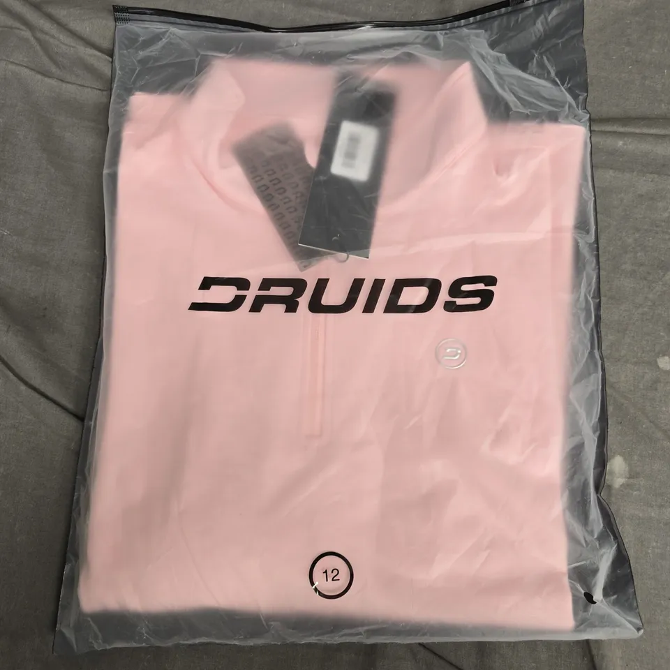 BAGGED DRUIDS LADIES ULTRA BLEND MIDLAYER BLUSH UK SIZE 12