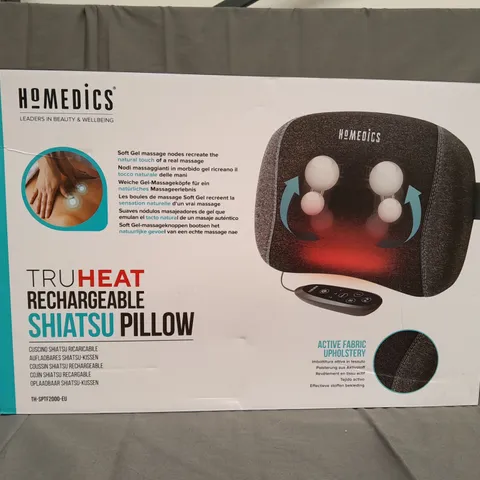 BOXED HOMEDICS TRUHEAT RECHARGEABLE SHIATSU PILLOW