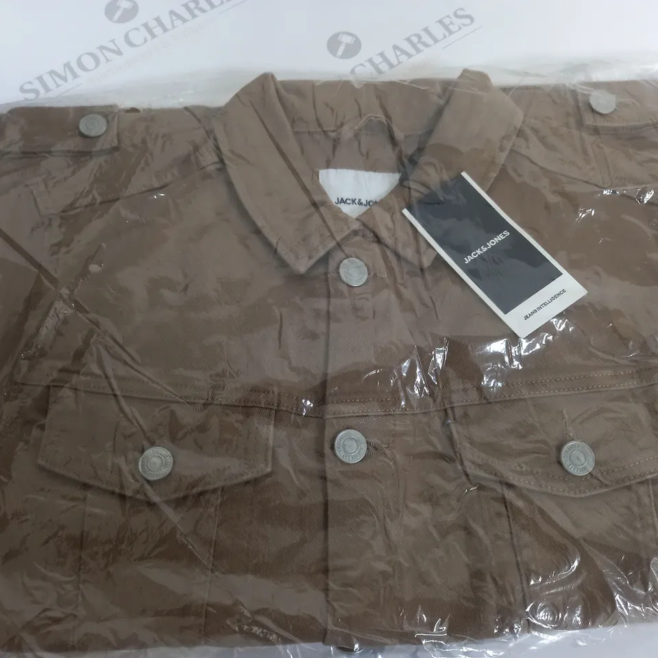 JACK AND JONES SIZE M BROWN JEAN JACKET