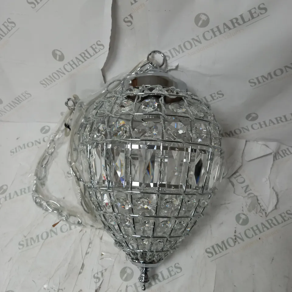 EVERLY QUINN DEAN 1 LIGHT CEILING PENDANT - 105CM